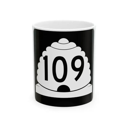 Utah SR 109 (Utah) (Road Sign) White Coffee Mug 11oz - Go Mug Yourself
