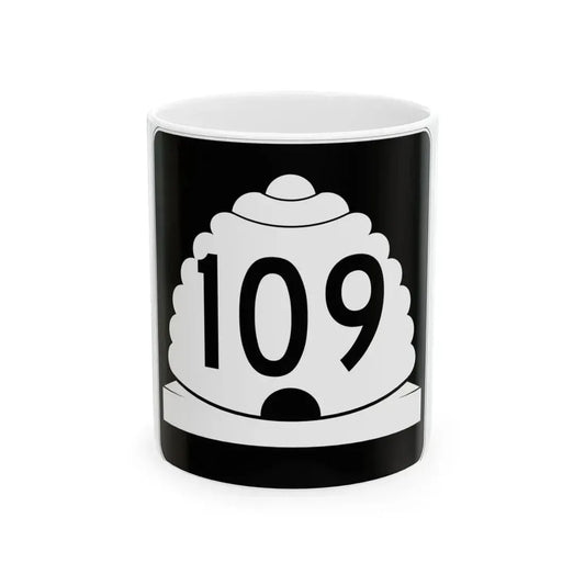 Utah SR 109 (Utah) (Road Sign) White Coffee Mug 11oz - Go Mug Yourself