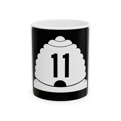Utah SR 11 (Utah) (Road Sign) White Coffee Mug 11oz - Go Mug Yourself