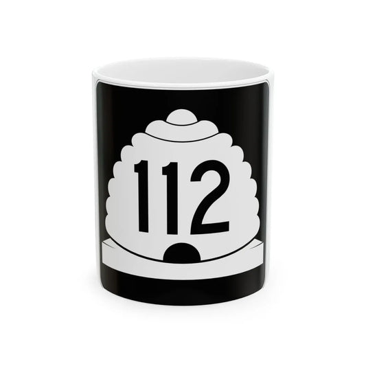 Utah SR 112 (Utah) (Road Sign) White Coffee Mug 11oz - Go Mug Yourself
