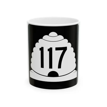 Utah SR 117 (Utah) (Road Sign) White Coffee Mug 11oz - Go Mug Yourself