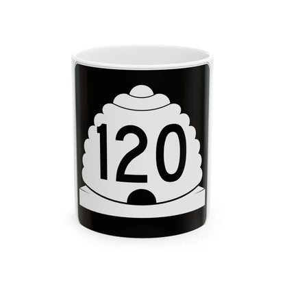 Utah SR 120 (Utah) (Road Sign) White Coffee Mug 11oz - Go Mug Yourself