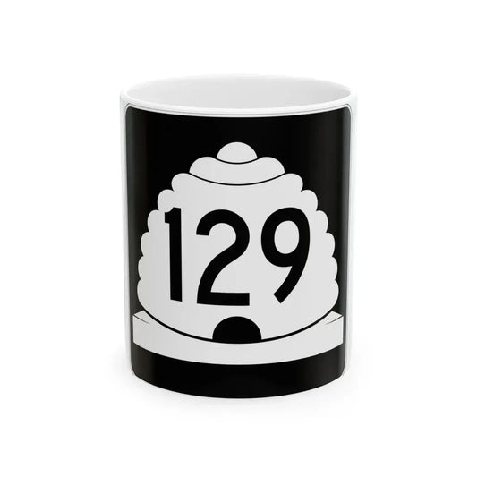 Utah SR 129 (Utah) (Road Sign) White Coffee Mug 11oz - Go Mug Yourself