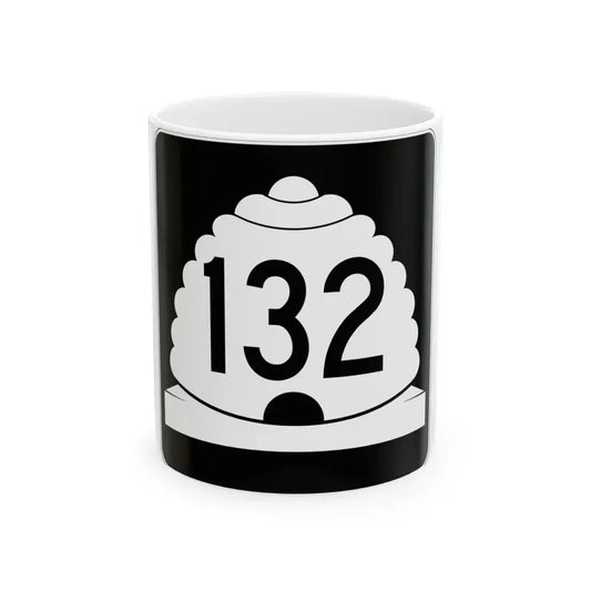 Utah SR 132 (Utah) (Road Sign) White Coffee Mug 11oz - Go Mug Yourself