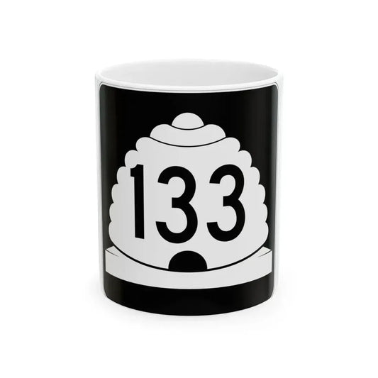 Utah SR 133 (Utah) (Road Sign) White Coffee Mug 11oz - Go Mug Yourself