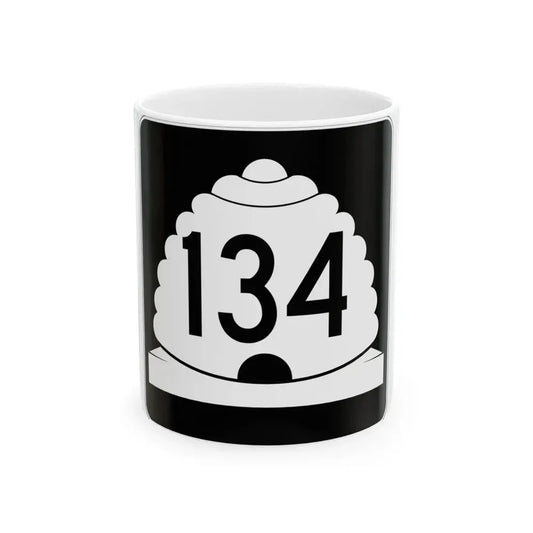 Utah SR 134 (Utah) (Road Sign) White Coffee Mug 11oz - Go Mug Yourself