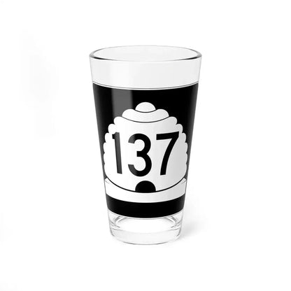 Utah SR 137 (Utah) (Road Sign) Pint Glass 16oz 16oz - Go Mug Yourself