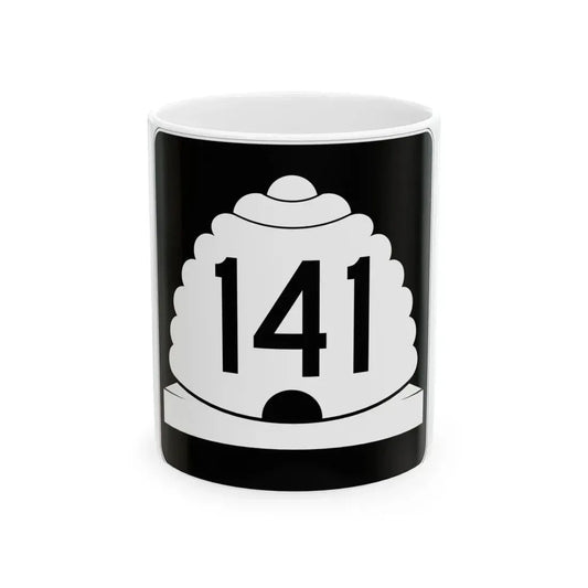 Utah SR 141 (Utah) (Road Sign) White Coffee Mug 11oz - Go Mug Yourself