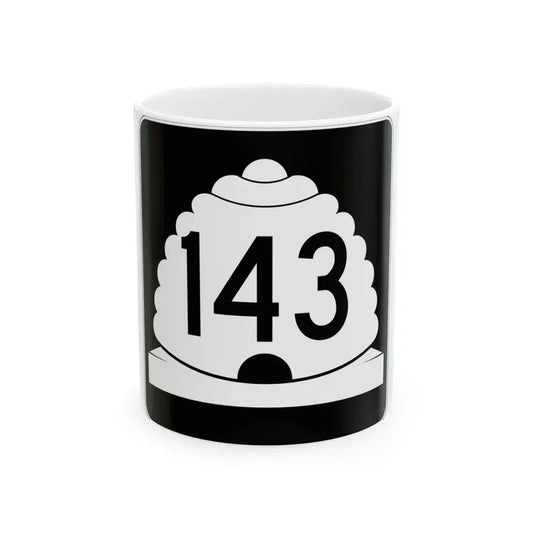 Utah SR 143 (Utah) (Road Sign) White Coffee Mug 11oz - Go Mug Yourself