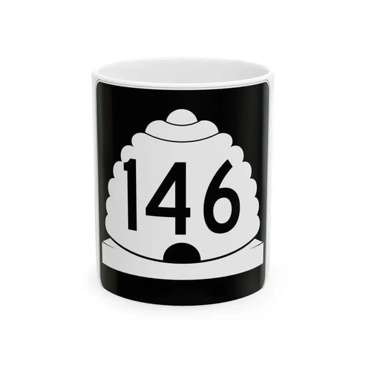 Utah SR 146 (Utah) (Road Sign) White Coffee Mug 11oz - Go Mug Yourself