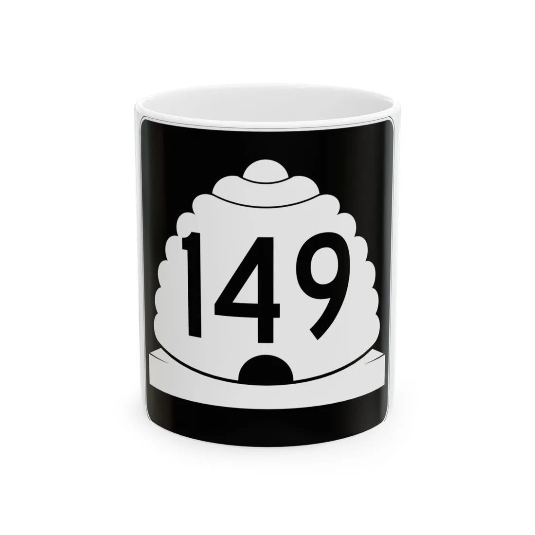 Utah SR 149 (Utah) (Road Sign) White Coffee Mug 11oz - Go Mug Yourself