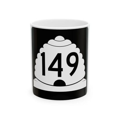 Utah SR 149 (Utah) (Road Sign) White Coffee Mug 11oz - Go Mug Yourself