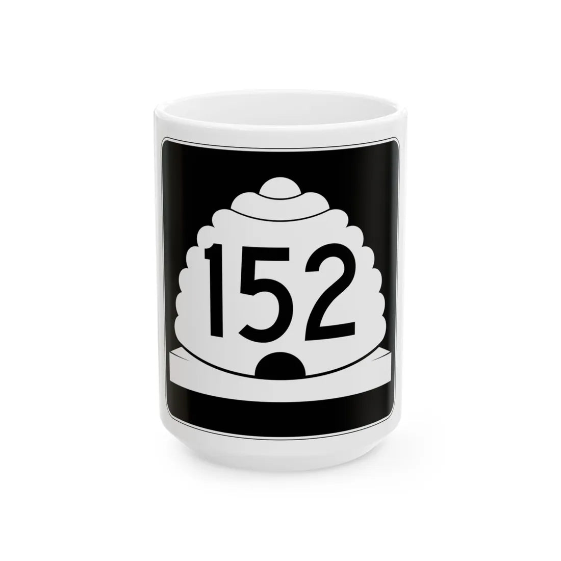 Utah SR 152 (Utah) (Road Sign) White Coffee Mug 15oz - Go Mug Yourself