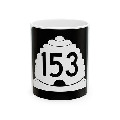 Utah SR 153 (Utah) (Road Sign) White Coffee Mug 11oz - Go Mug Yourself