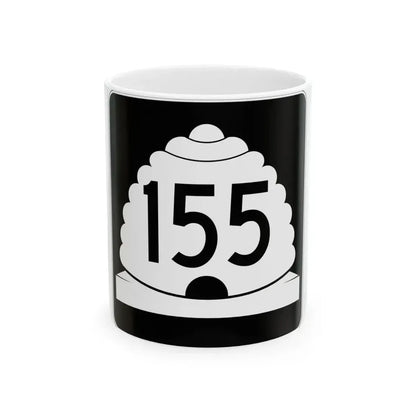 Utah SR 155 (Utah) (Road Sign) White Coffee Mug 11oz - Go Mug Yourself