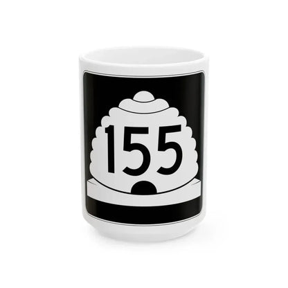 Utah SR 155 (Utah) (Road Sign) White Coffee Mug - Go Mug Yourself
