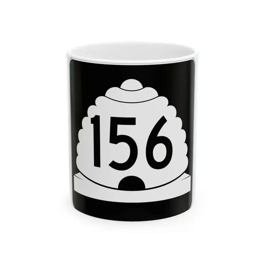 Utah SR 156 (Utah) (Road Sign) White Coffee Mug 11oz - Go Mug Yourself