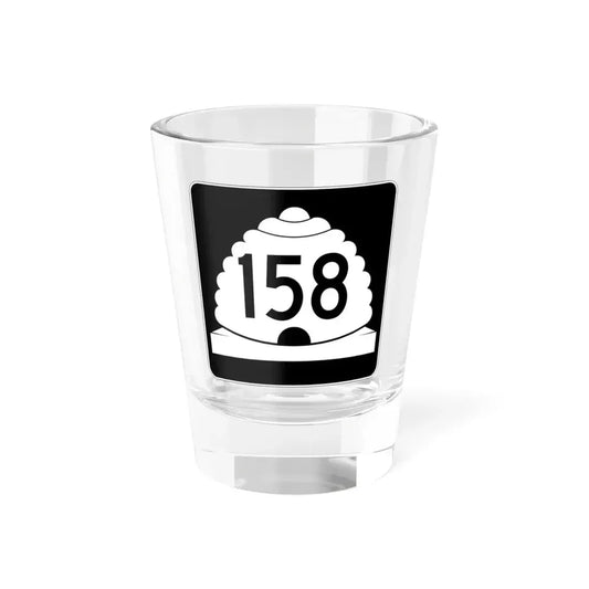 Utah SR 158 (Utah) (Road Sign) Shot Glass 1.5oz 1.5oz - Go Mug Yourself