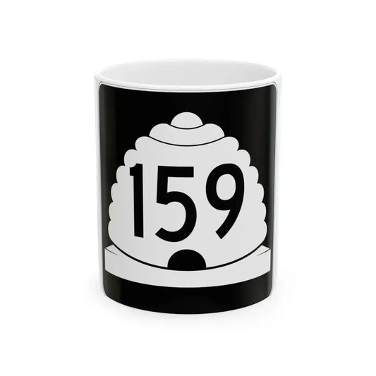 Utah SR 159 (Utah) (Road Sign) White Coffee Mug 11oz - Go Mug Yourself