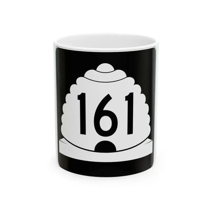 Utah SR 161 (Utah) (Road Sign) White Coffee Mug 11oz - Go Mug Yourself