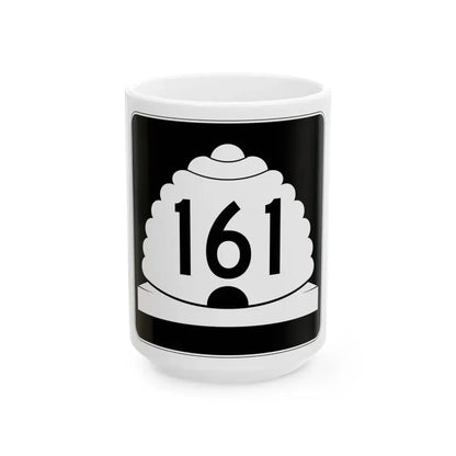Utah SR 161 (Utah) (Road Sign) White Coffee Mug 15oz - Go Mug Yourself