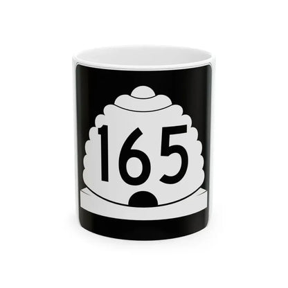 Utah SR 165 (Utah) (Road Sign) White Coffee Mug 11oz - Go Mug Yourself