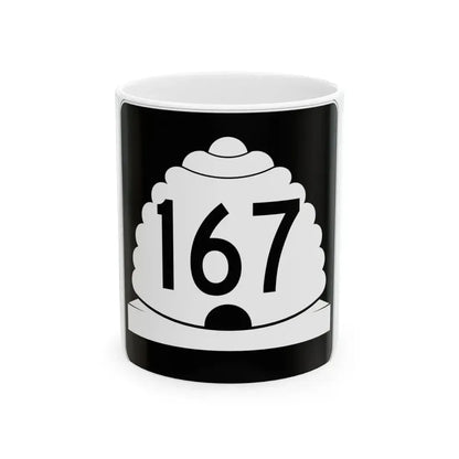 Utah SR 167 (Utah) (Road Sign) White Coffee Mug 11oz - Go Mug Yourself
