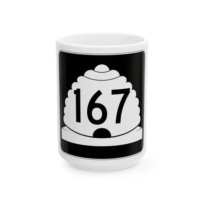 Utah SR 167 (Utah) (Road Sign) White Coffee Mug 15oz - Go Mug Yourself