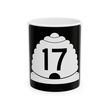 Utah SR 17 (Utah) (Road Sign) White Coffee Mug 11oz - Go Mug Yourself