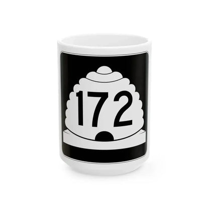 Utah SR 172 (Utah) (Road Sign) White Coffee Mug 15oz - Go Mug Yourself