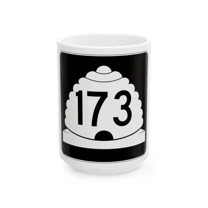 Utah SR 173 (Utah) (Road Sign) White Coffee Mug 15oz - Go Mug Yourself
