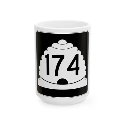 Utah SR 174 (Utah) (Road Sign) White Coffee Mug 15oz - Go Mug Yourself