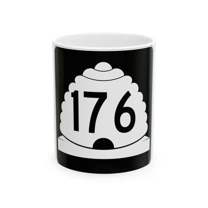 Utah SR 176 (Utah) (Road Sign) White Coffee Mug 11oz - Go Mug Yourself