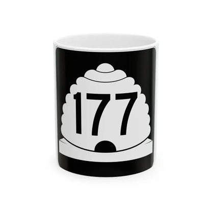 Utah SR 177 (Utah) (Road Sign) White Coffee Mug 11oz - Go Mug Yourself