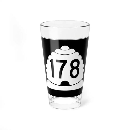 Utah SR 178 (Utah) (Road Sign) Pint Glass 16oz 16oz - Go Mug Yourself