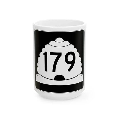 Utah SR 179 (Utah) (Road Sign) White Coffee Mug 15oz - Go Mug Yourself
