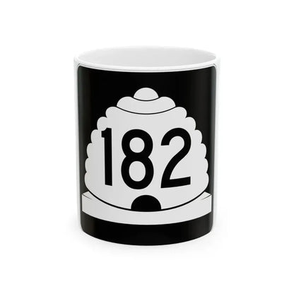 Utah SR 182 (Utah) (Road Sign) White Coffee Mug 11oz - Go Mug Yourself