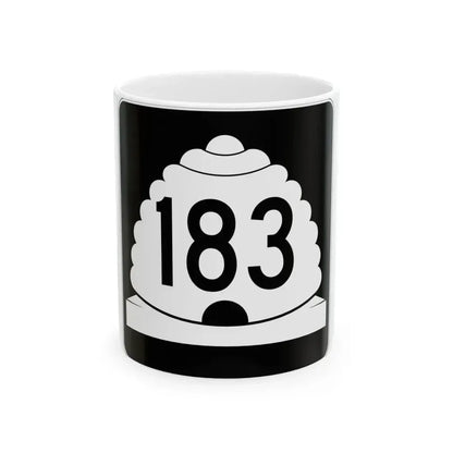 Utah SR 183 (Utah) (Road Sign) White Coffee Mug 11oz - Go Mug Yourself