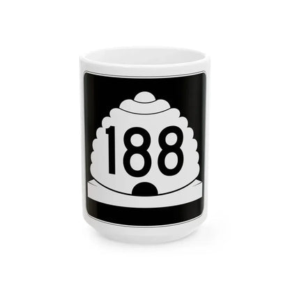 Utah SR 188 (Utah) (Road Sign) White Coffee Mug 15oz - Go Mug Yourself
