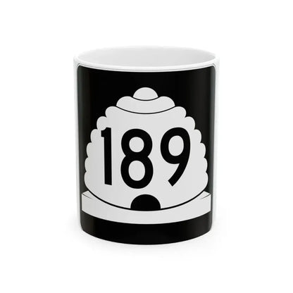 Utah SR 189 (Utah) (Road Sign) White Coffee Mug 11oz - Go Mug Yourself