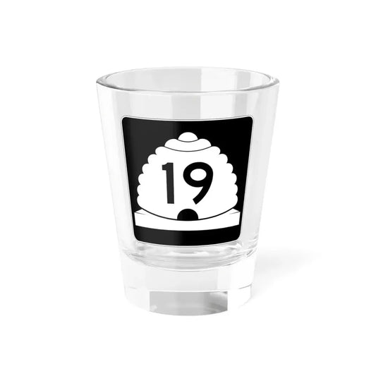 Utah SR 19 (Utah) (Road Sign) Shot Glass 1.5oz 1.5oz - Go Mug Yourself