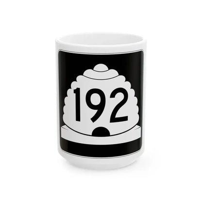 Utah SR 192 (Utah) (Road Sign) White Coffee Mug 15oz - Go Mug Yourself