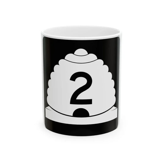 Utah SR 2 (Utah) (Road Sign) White Coffee Mug 11oz - Go Mug Yourself