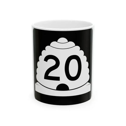 Utah SR 20 (Utah) (Road Sign) White Coffee Mug 11oz - Go Mug Yourself