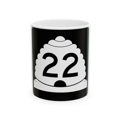 Utah SR 22 (Utah) (Road Sign) White Coffee Mug 11oz - Go Mug Yourself