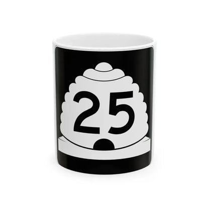 Utah SR 25 (Utah) (Road Sign) White Coffee Mug 11oz - Go Mug Yourself