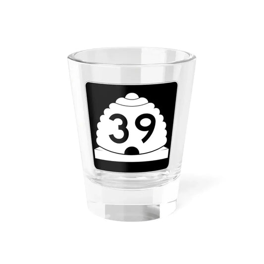 Utah SR 39 (Utah) (Road Sign) Shot Glass 1.5oz 1.5oz - Go Mug Yourself