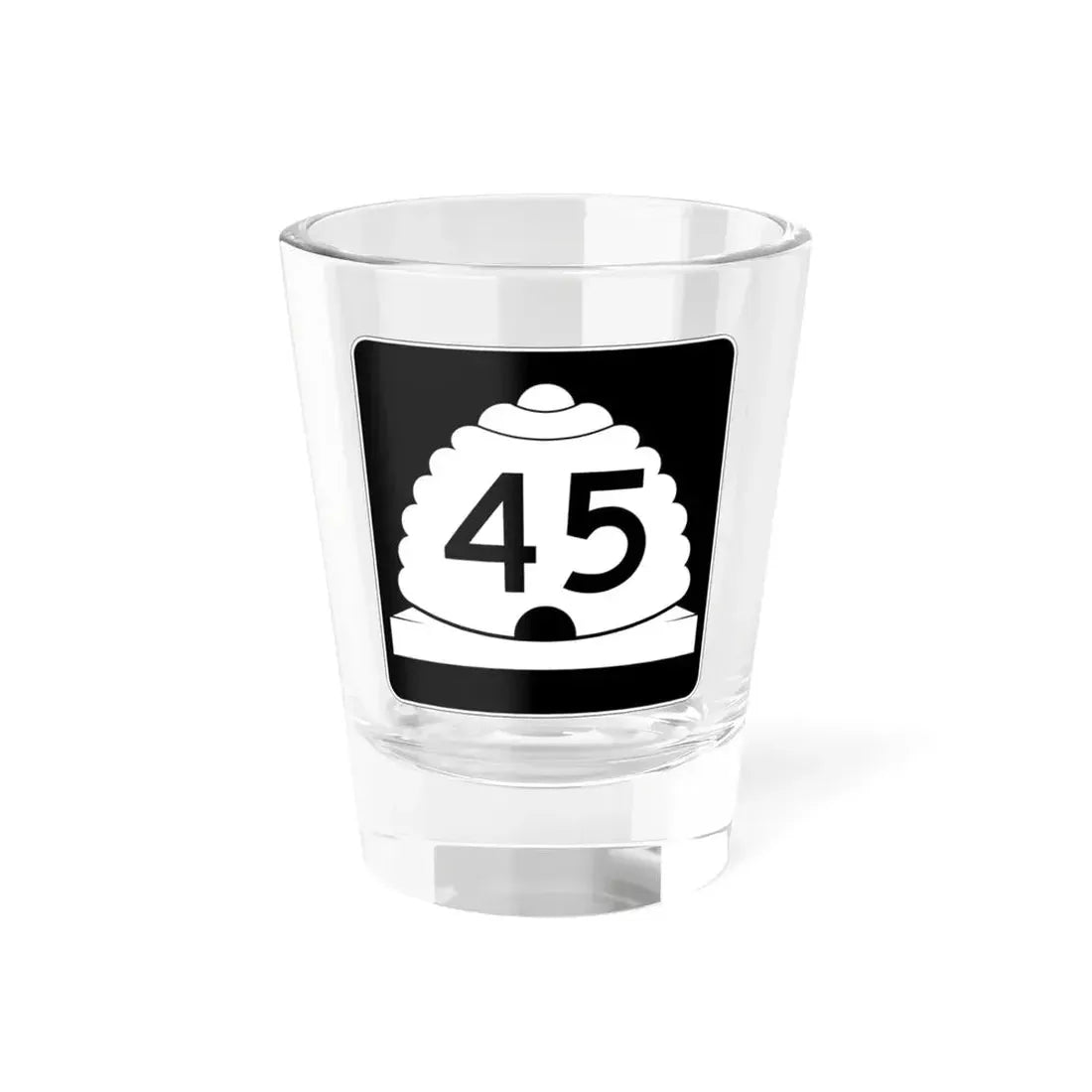 Utah SR 45 (Utah) (Road Sign) Shot Glass 1.5oz 1.5oz - Go Mug Yourself