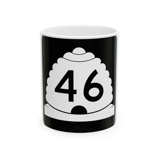 Utah SR 46 (Utah) (Road Sign) White Coffee Mug 11oz - Go Mug Yourself