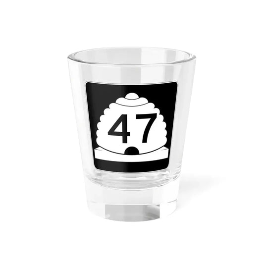 Utah SR 47 (Utah) (Road Sign) Shot Glass 1.5oz 1.5oz - Go Mug Yourself